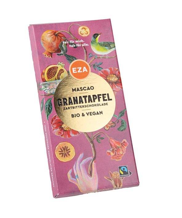 BIO-MASCAO-GRANATAPFEL Schokolade 100g